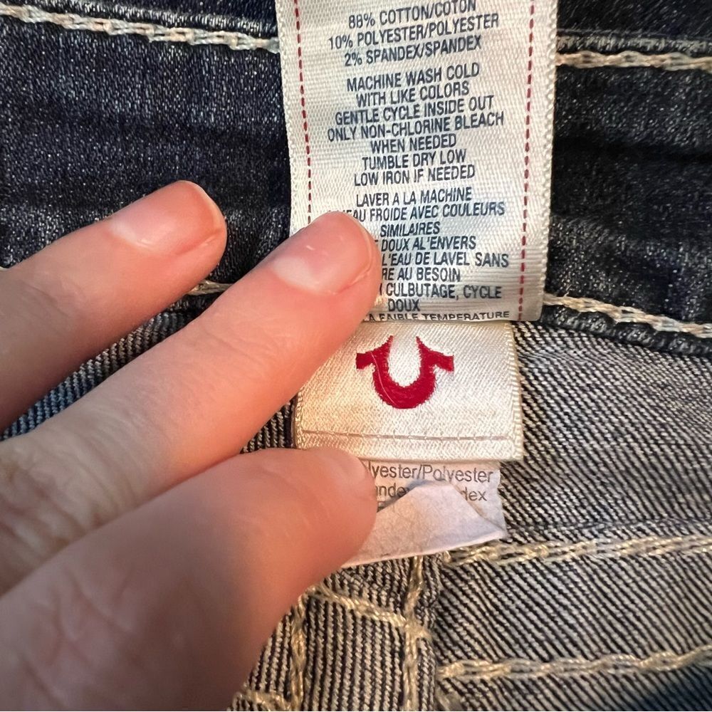 True religion low rise skinny jeans. Size 27‎ - Picture 10 of 12